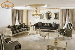 مبلمان کلاسیک چوبی مدل شهرزاد