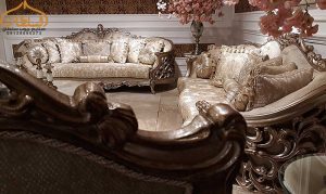 مبلمان سلطنتی چوبی مدل مازراتی